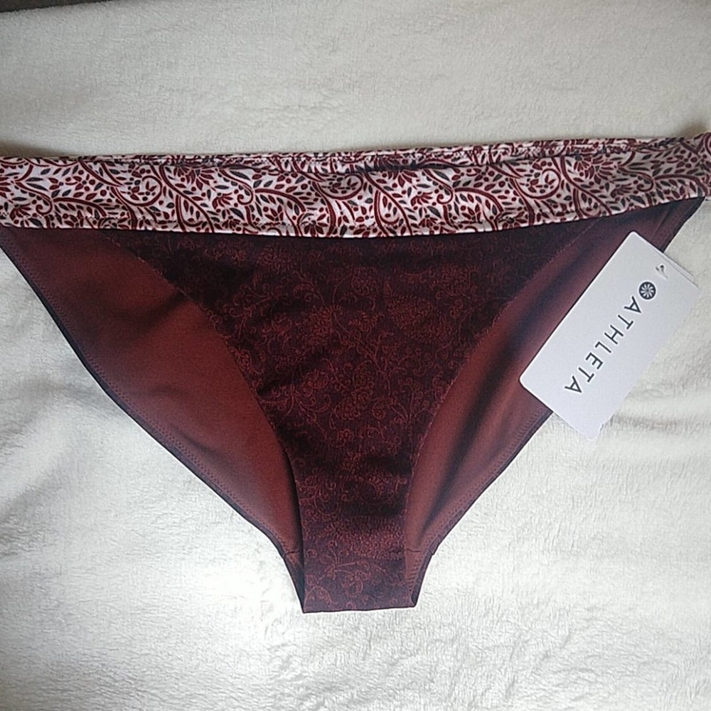 Athleta Aqualuxe Batik Swimsuit Bikini Bottom - Picture 3 of 14
